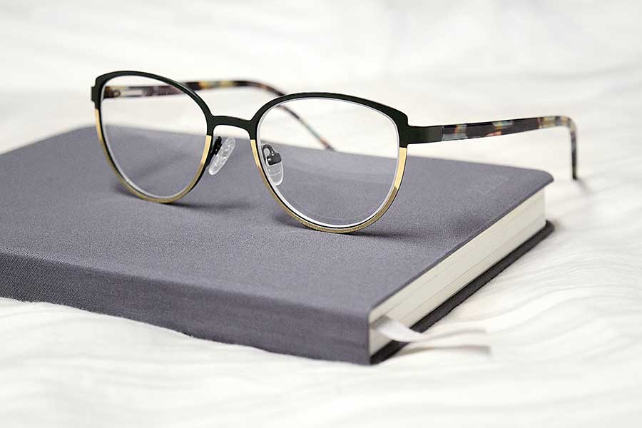 Glasses frames and lenses